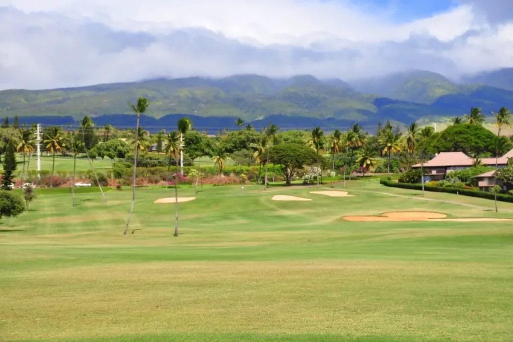 golf course in kaanapali maui hawaii