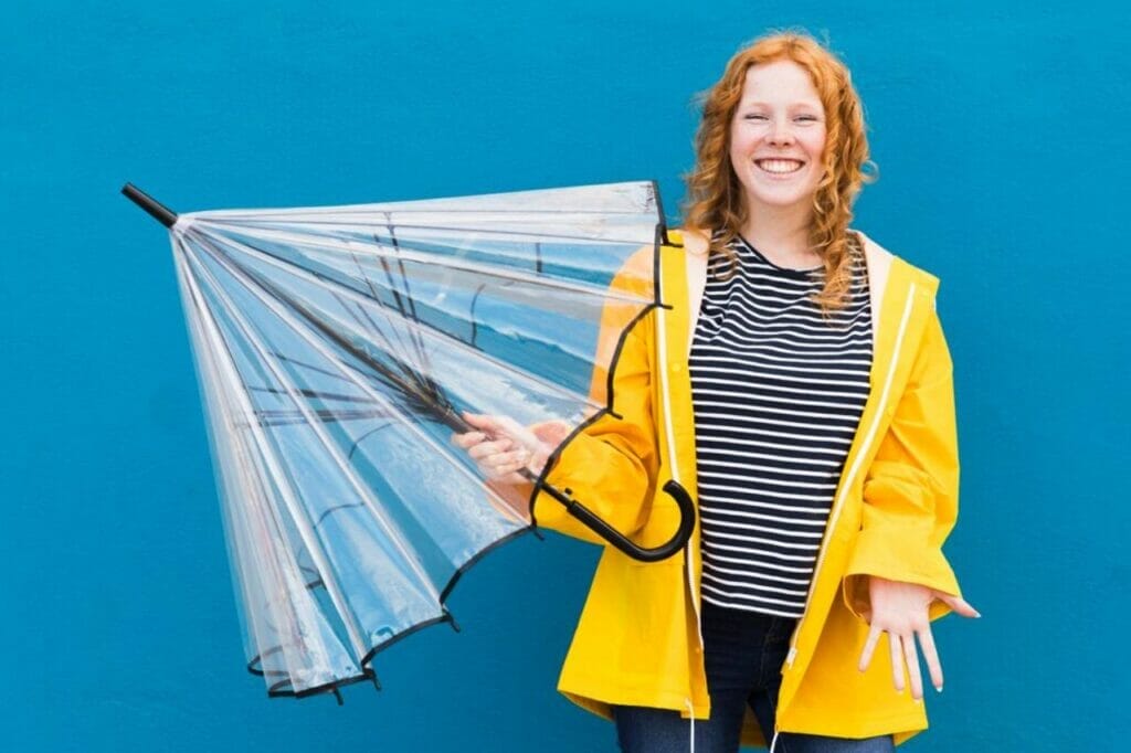 Light Raincoat or Wind-proof Travel Umbrella
