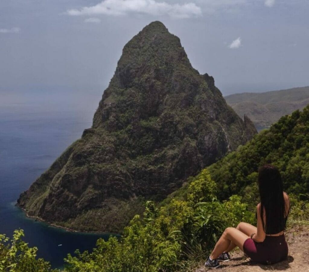 Hiking the Pitons